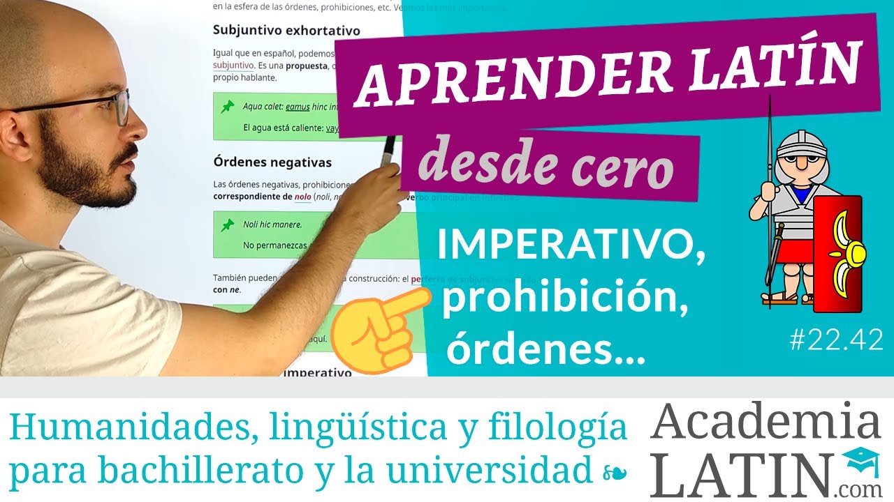 IMPERATIVO, orden, prohibición... 🤓 Curso de latín desde cero #22.42