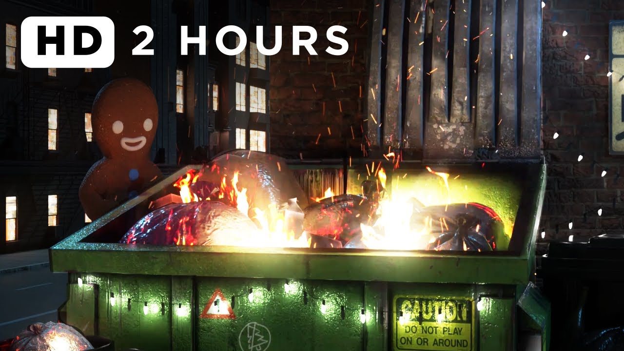Cozy Crackling Holiday Dumpster Fire (RELAXING)🎄♻️🔥