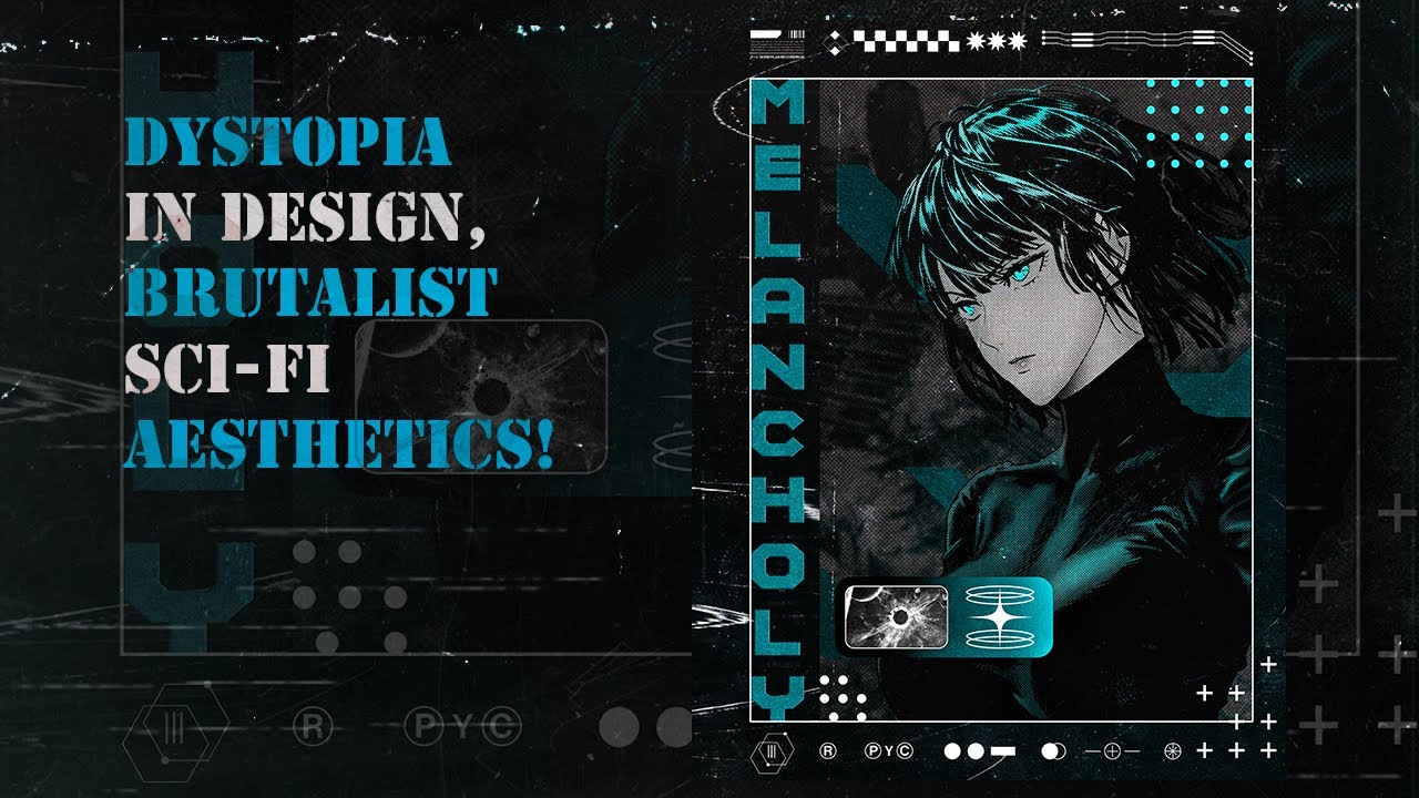 How to Design a Mind-Blowing Anime Poster | Brutalist, Sci-Fi, Futuristic