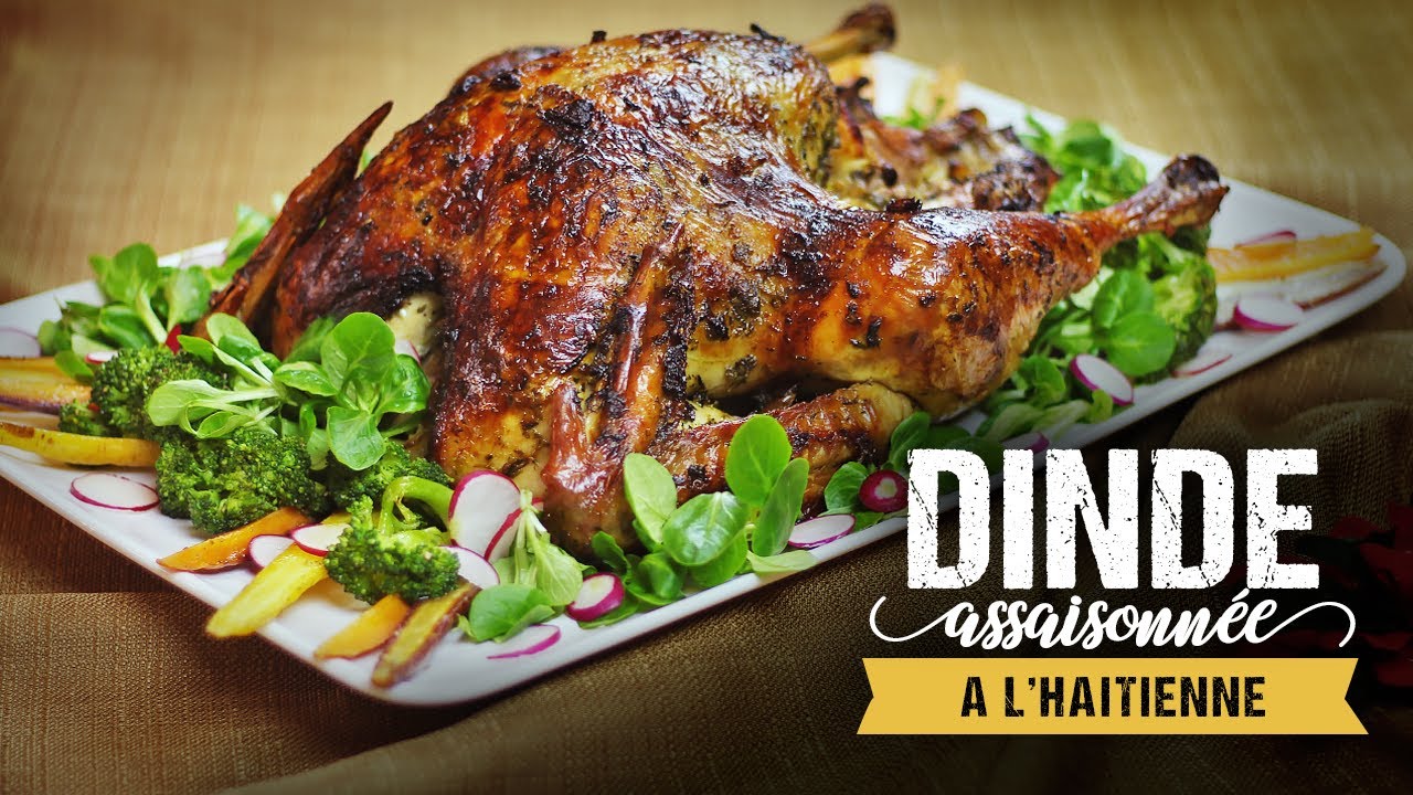 Dinde assaisonnée à l'haïtiennene /// Cuisine haïtienne