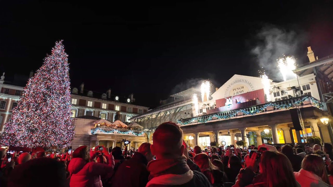 ✨London Christmas Walk✨Covent Garden Tree Lighting, Leicester Square, Chinatown, Oxford Street