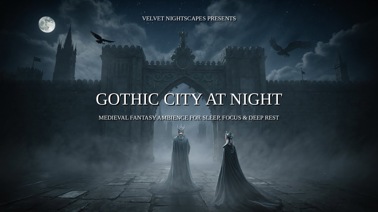Gothic City at Night — Medieval Fantasy Ambience for Sleep, Focus & Deep Rest