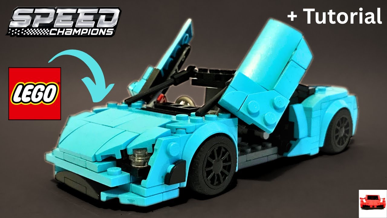 LEGO Mclaren 720S | With Working Butterfly doors | Build Tutorial | Speed Champions MOC