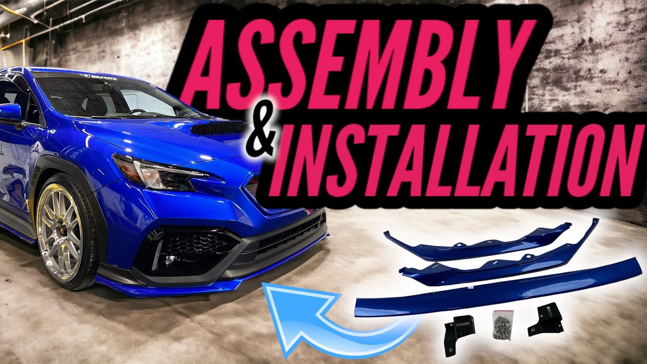 NOBLE STI STYLE 3 PIECE LIP | ASSEMBLY AND INSTALLATION | SUBARU WRX | 2022 | 2023