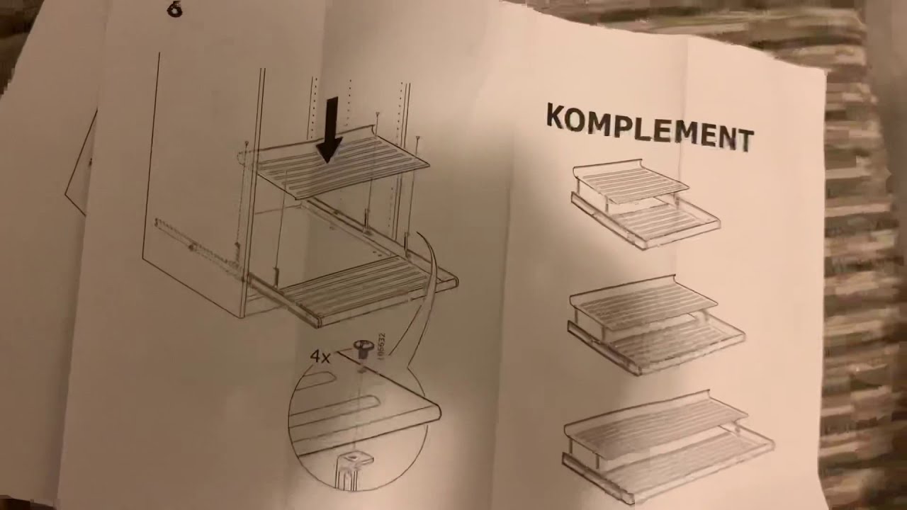 Ikea komplement pull out shoe shelf
