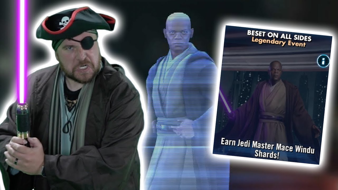 Jedi Master Mace Windu 7 Star Unlock + Gameplay Testing LIVE - Beset on All Sides Legendary Event