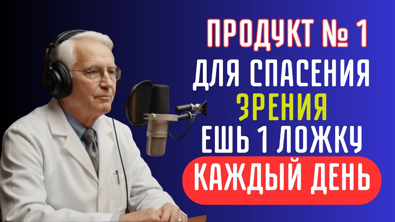РАЗМЫТОЕ ЗРЕНИЕ ПОСЛЕ 60? 1 ЛОЖКА УТРОМ ДЛЯ СЕТЧАТКИ | БЕЗ ТАБЛЕТОК