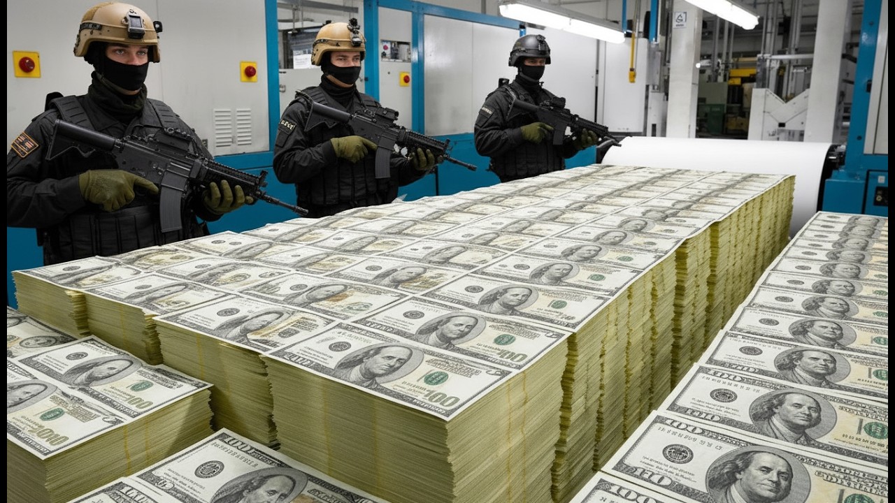 How Money is Printed -100$ & 100€ Bill - Inside Banknote factory