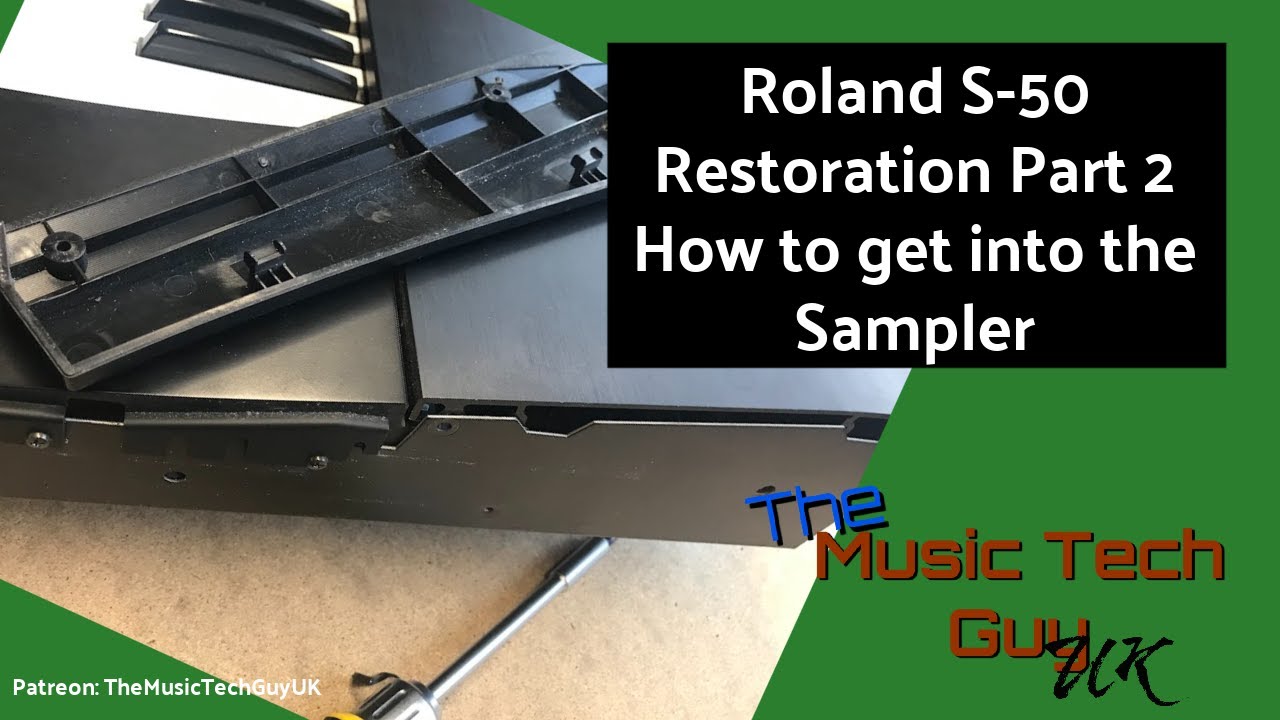 Roland S-50 - How to get into the sampler - Restoration - Part 2