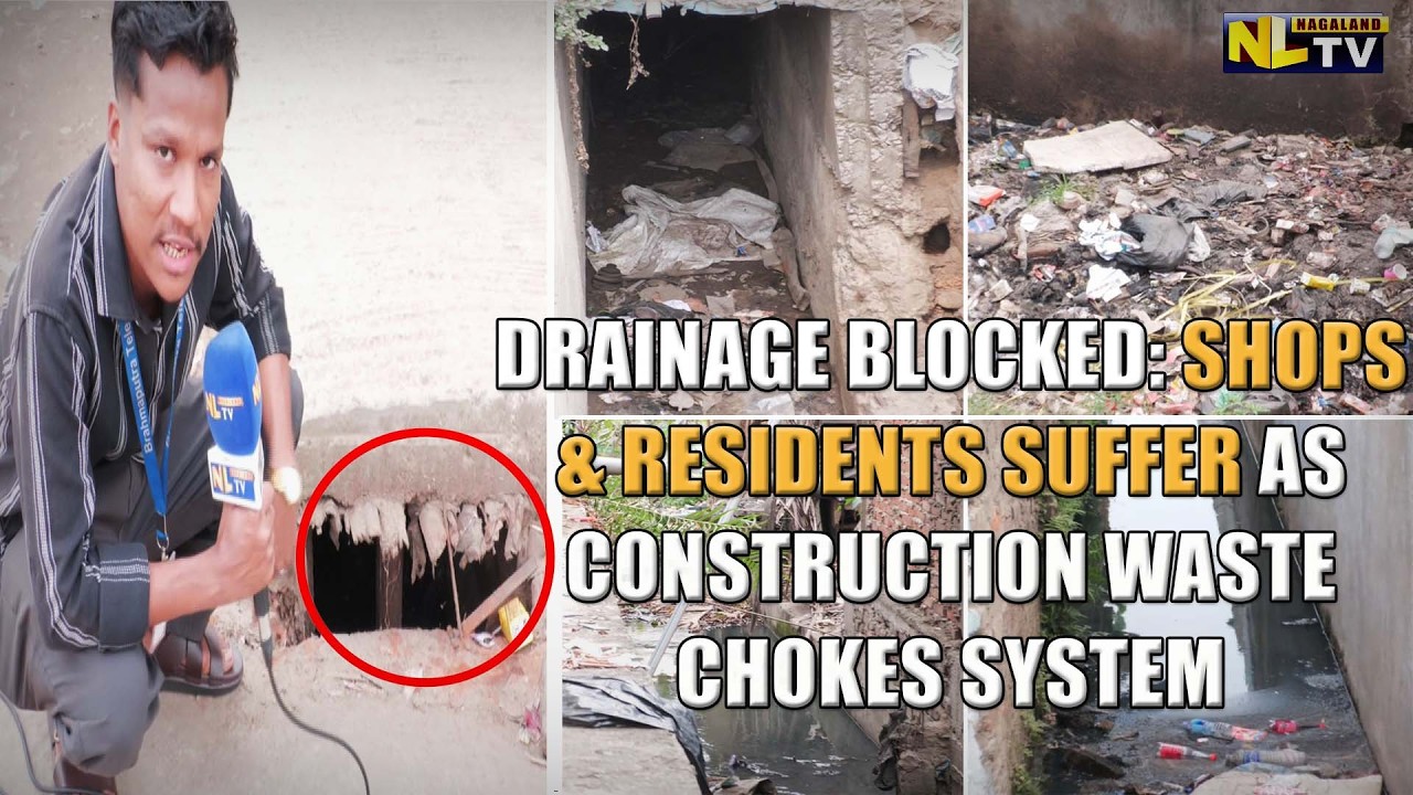 DRAINAGE BLOCKED: SHOPS & RESIDENTS SUFFER AS CONSTRUCTION WASTE CHOKES SYSTEM