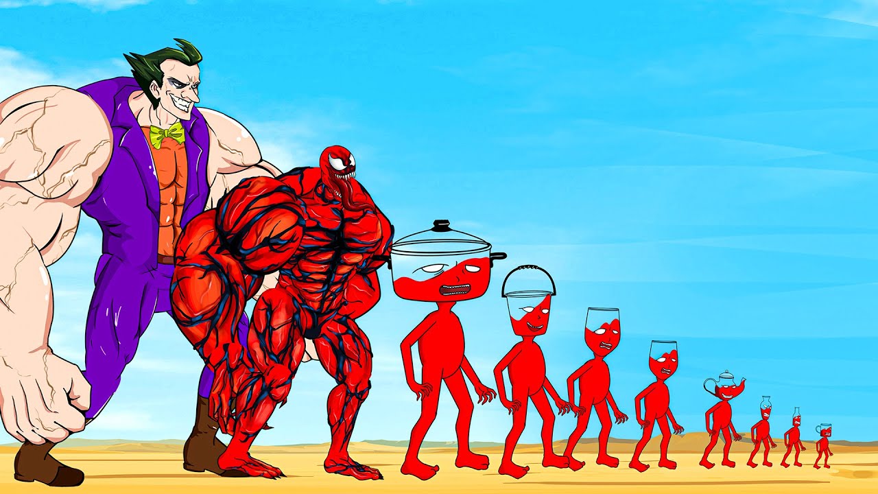 Evolution Of CARNAGE Vs Evolution Of MONSTER RADIATION : Returning From The Dead SECRET - FUNNY