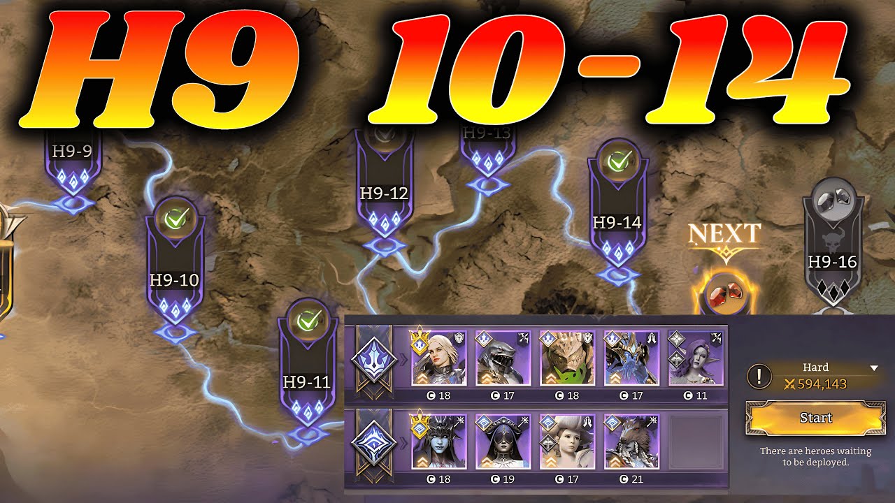 Chapter 9 Hard! | Stages 10–14 Cleared with Strategy & Low BP | Watcher of Realms Campaign