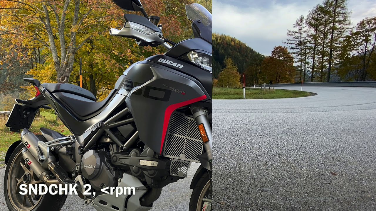 Ducati Multistrada 1260 QD Exhaust Magnum titan, Soundcheck Komplettanlage