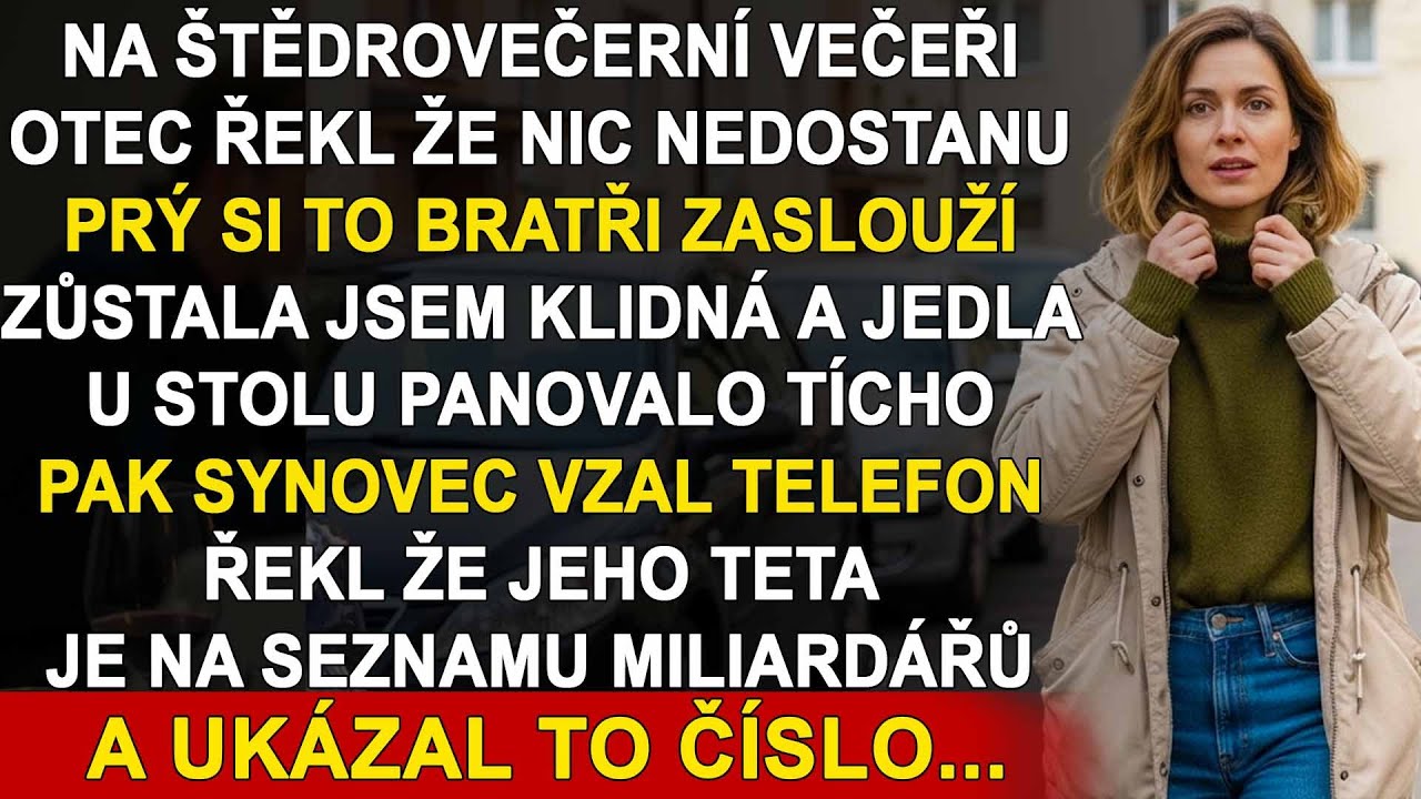 Moje rodina mi u vánočního stolu řekla, že pro ně nic neznamenám
