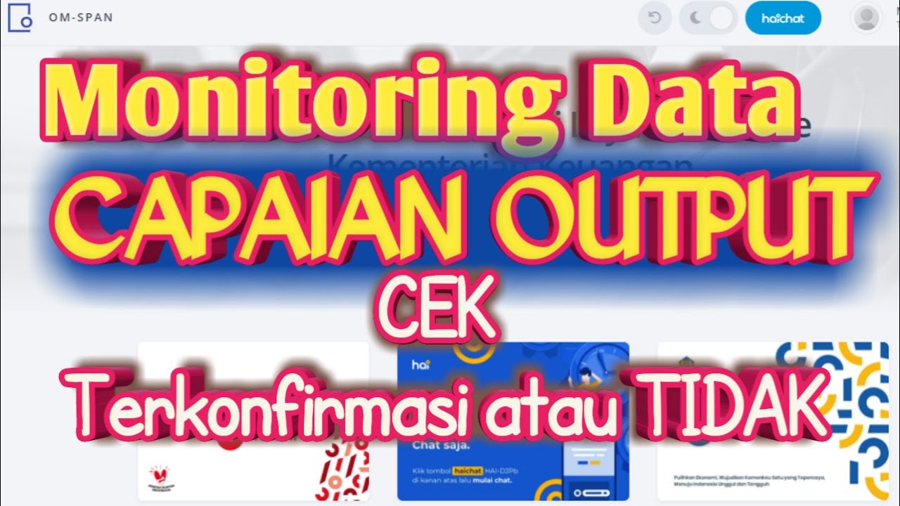 Cara Monitoring Capaian Output Untuk Mengetahui Hasil Kirim dari Aplikasi Sakti