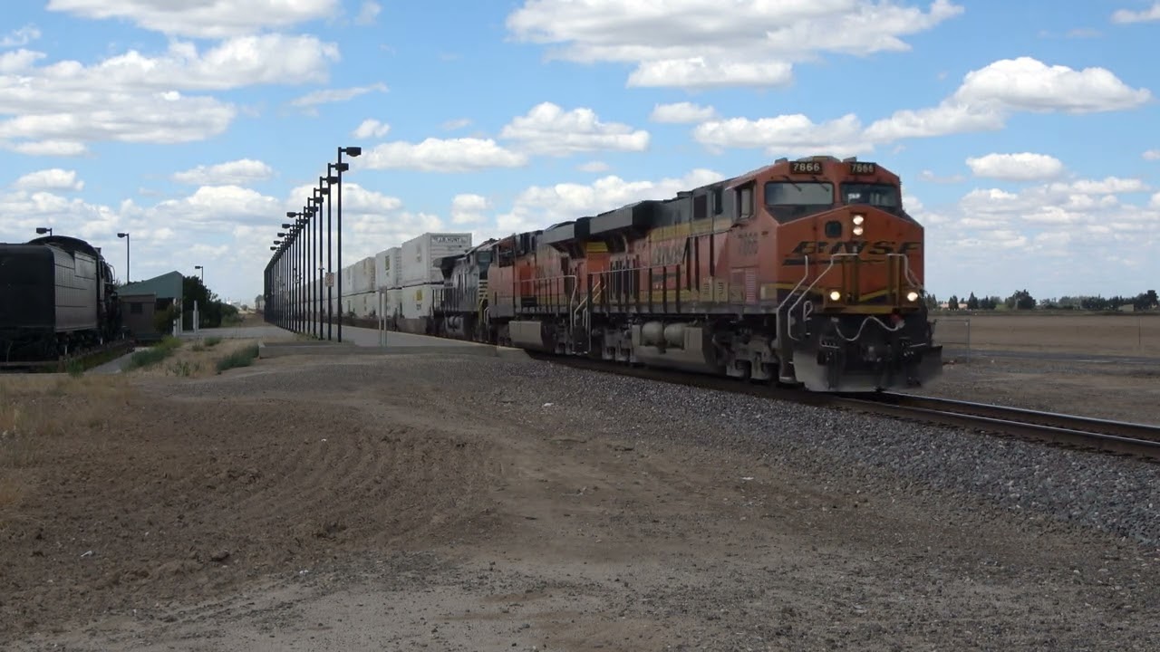 [4K] A Day Along the BNSF Stockton Sub