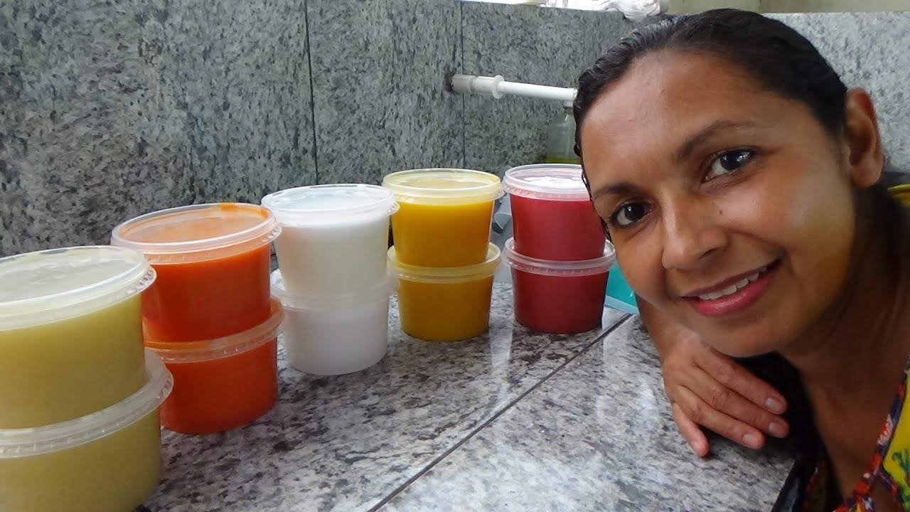 POLPA DE FRUTAS DE VÁRIOS SABORES FEITA EM CASA!