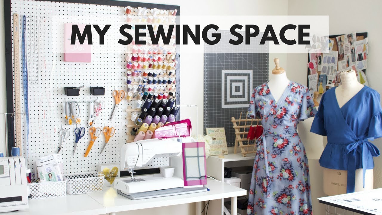 MY SEWING SPACE TOUR VIDEO