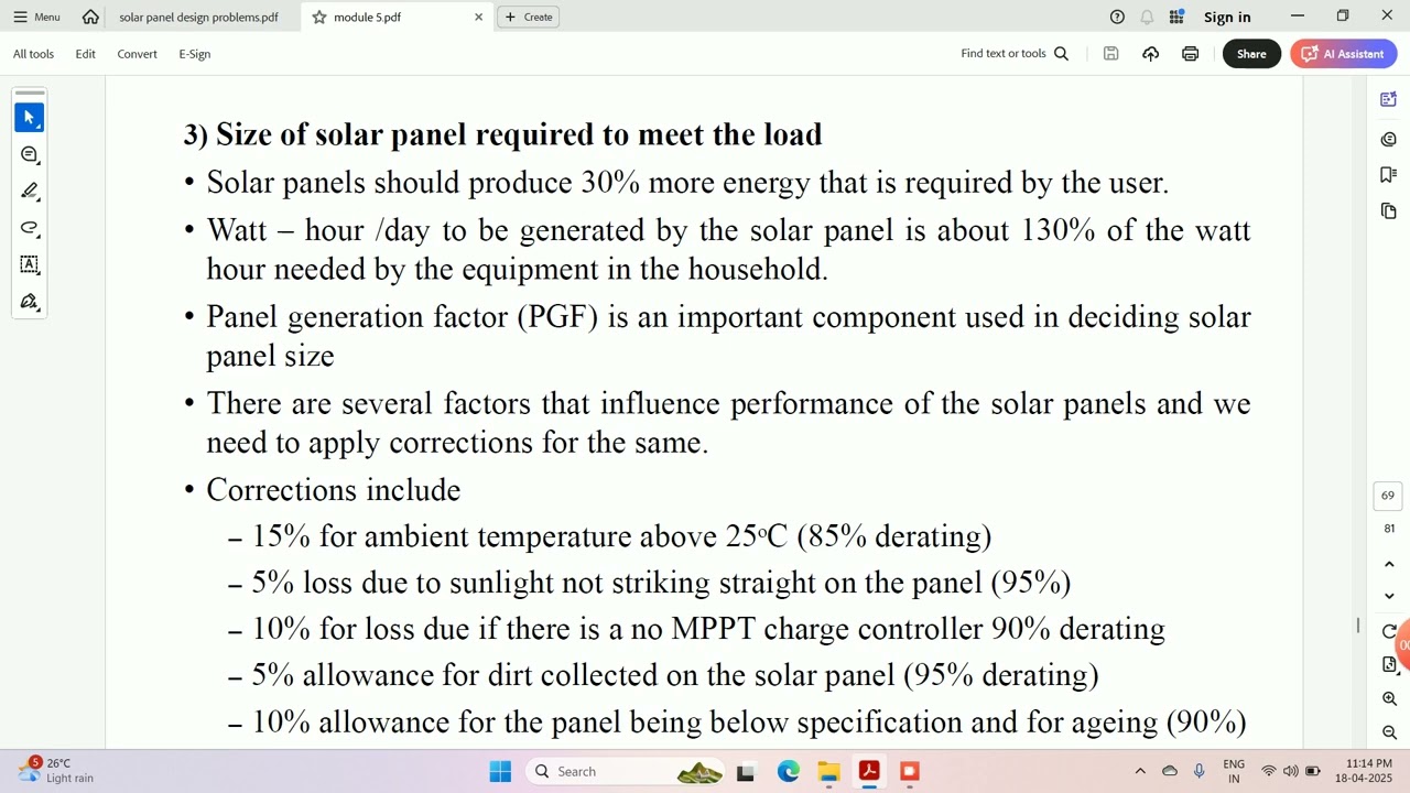 Design of PV system for domestic application_EET402 ESD Module 5_KTU