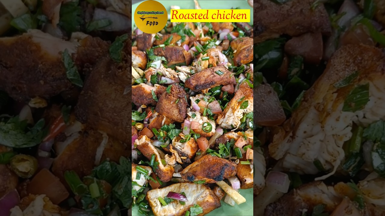 Roasted chicken salad । Roasted chicken recipe । #chickensalad #roastedchicken #northeastrecipe