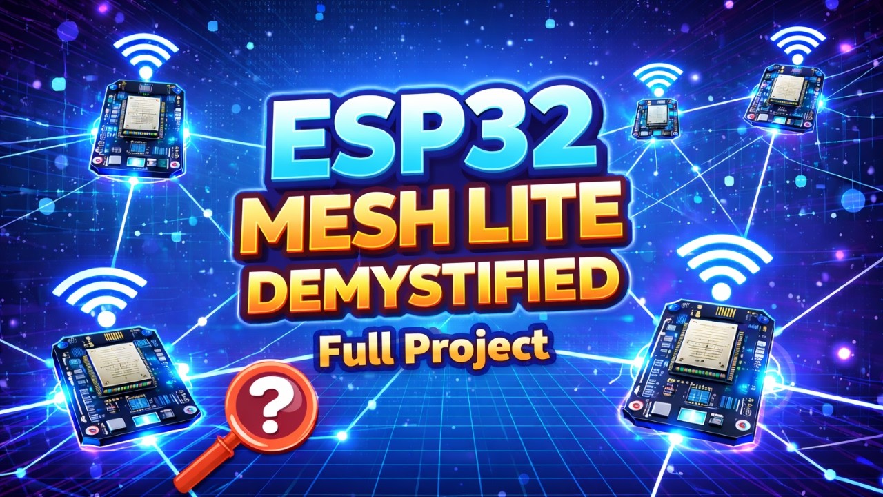 ESP32 Mesh Lite Demystified | FULL PROJECT | ESP-IDF & VSCode