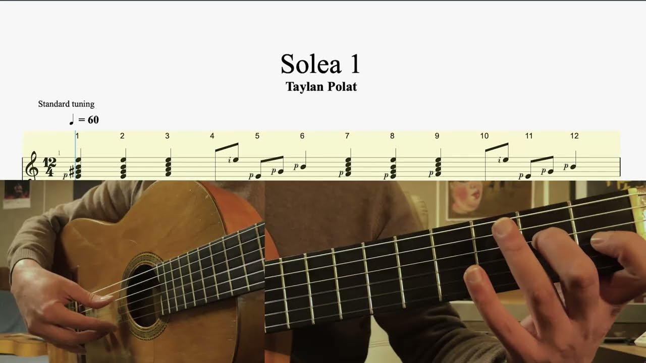 Tutorial Soleá 1 - Acemiler için Flamenko Gitar / Iniciación a la Guitarra Flamenca. Taylan Polat.