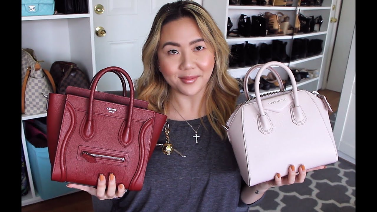 Celine Nano Luggage vs Givenchy Mini Antigona Comparison | DreDreDoesMakeup