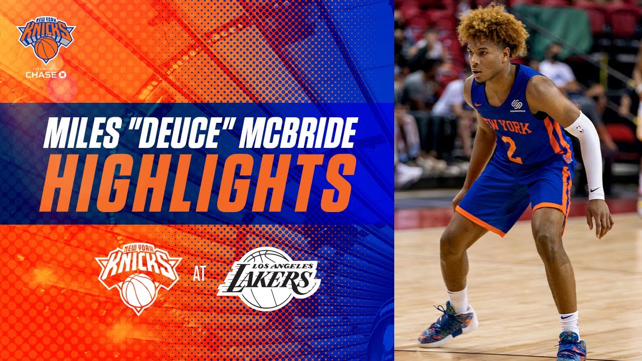 Miles McBride Drops 22 PTS in Summer League W | New York Knicks