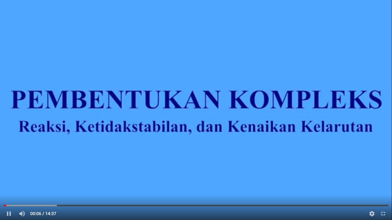 Pembentukan kompleks