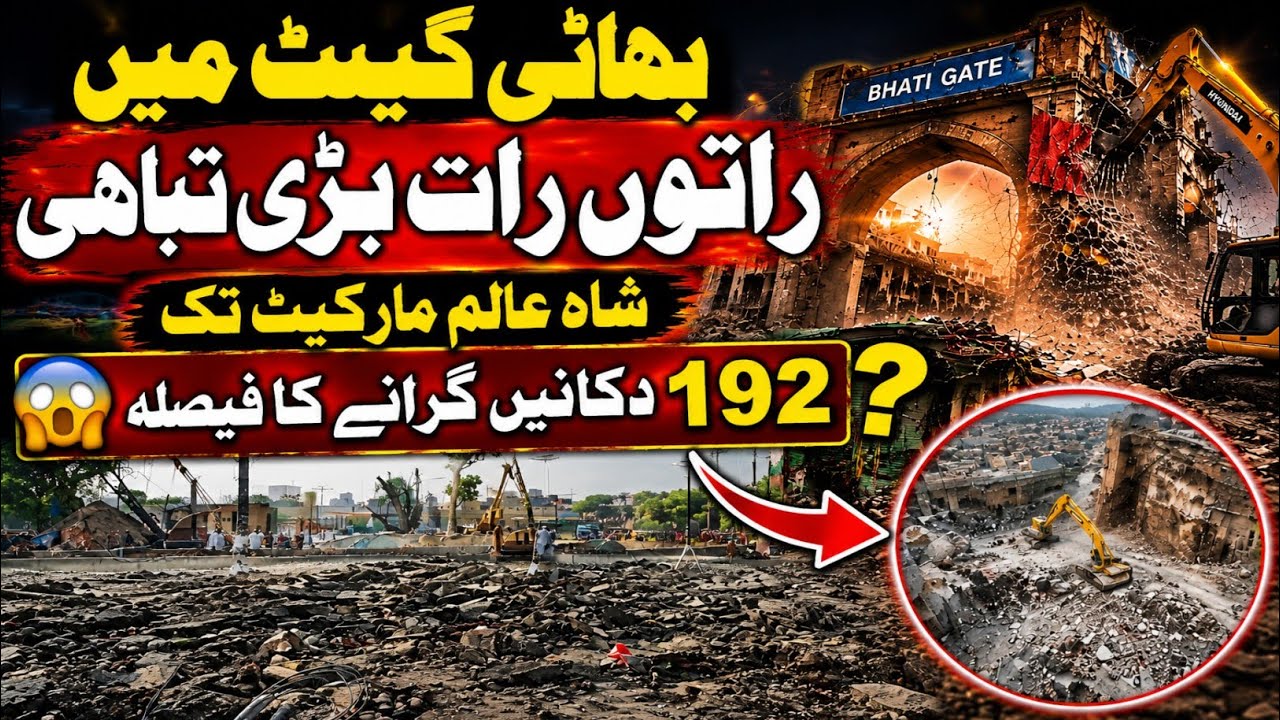 Lahore Mega Project: Data Darbar to Shalmi Market Demolition Start 😱 | Data Darbar Updates #viral 