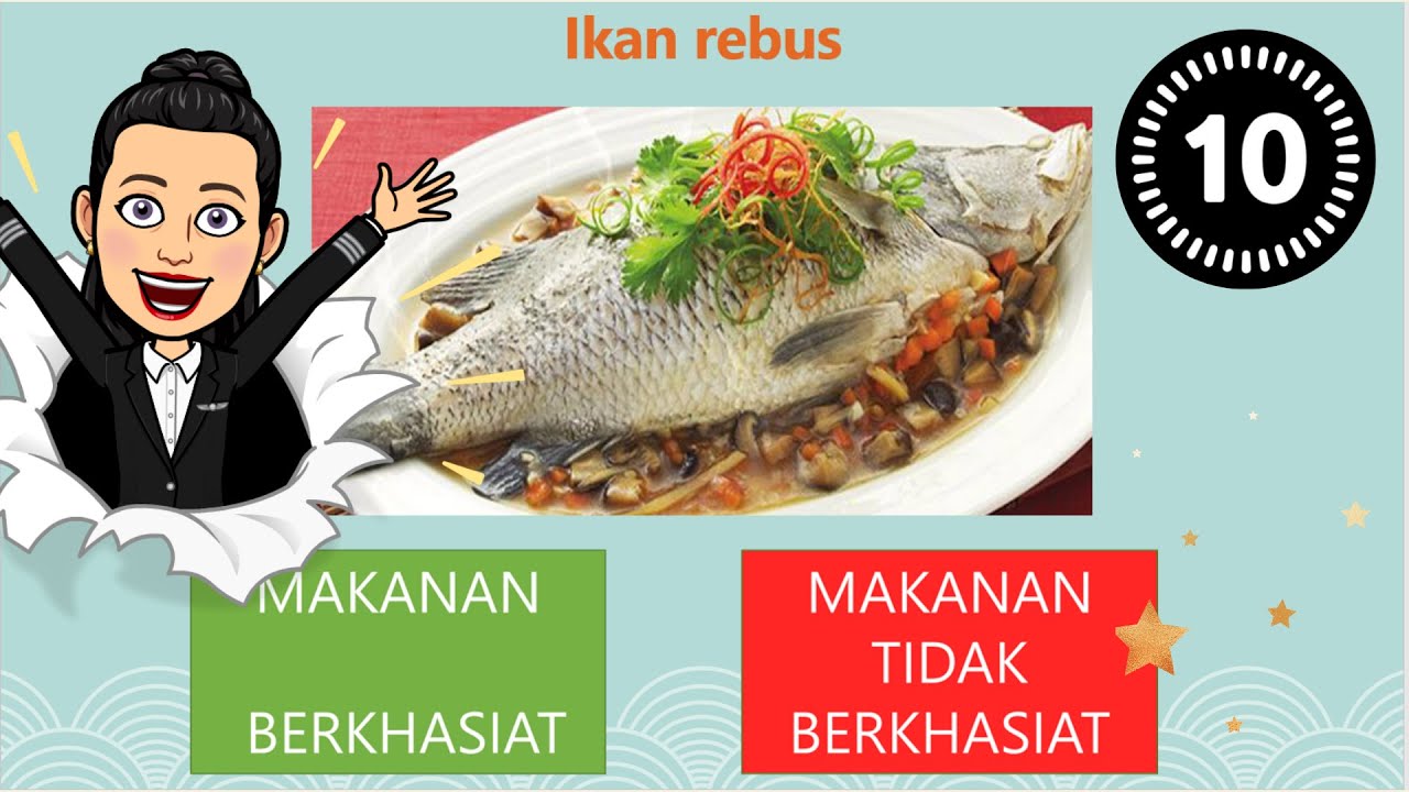 Kuiz teka makanan berkhasiat dan tidak berkhasiat (BBM Pendidikan Kesihatan) Pemakanan tahun 1