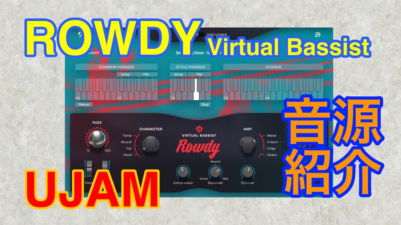 【Preset】Virtual Bassist ROWDY ベース音源 UJAM