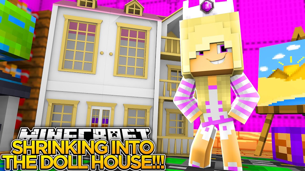 TRAPPED IN THE DOLL HOUSE w/ LITTLE DONNY!!! - Minecraft - Baby Leah Adventures.