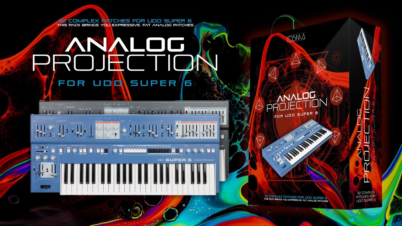32 patches for UDO Super 6, Analog Projection by CO5MA
