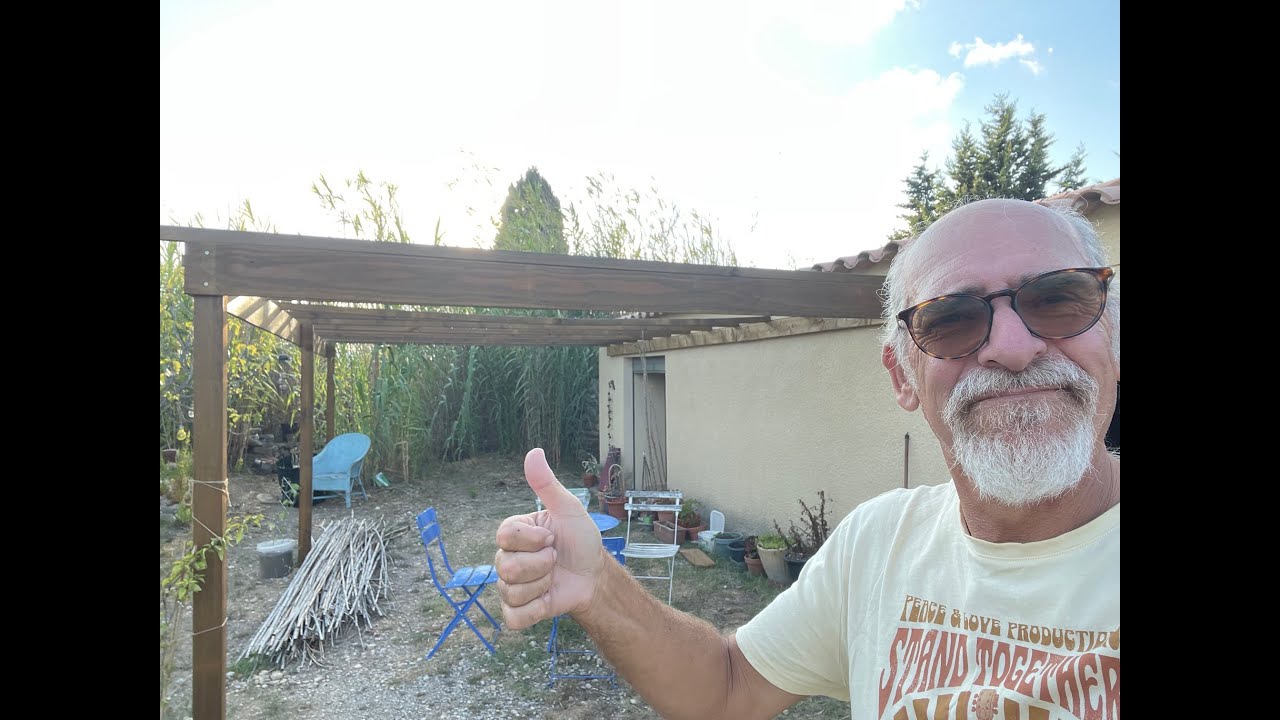 Off Grid in France #11. Building a pergola