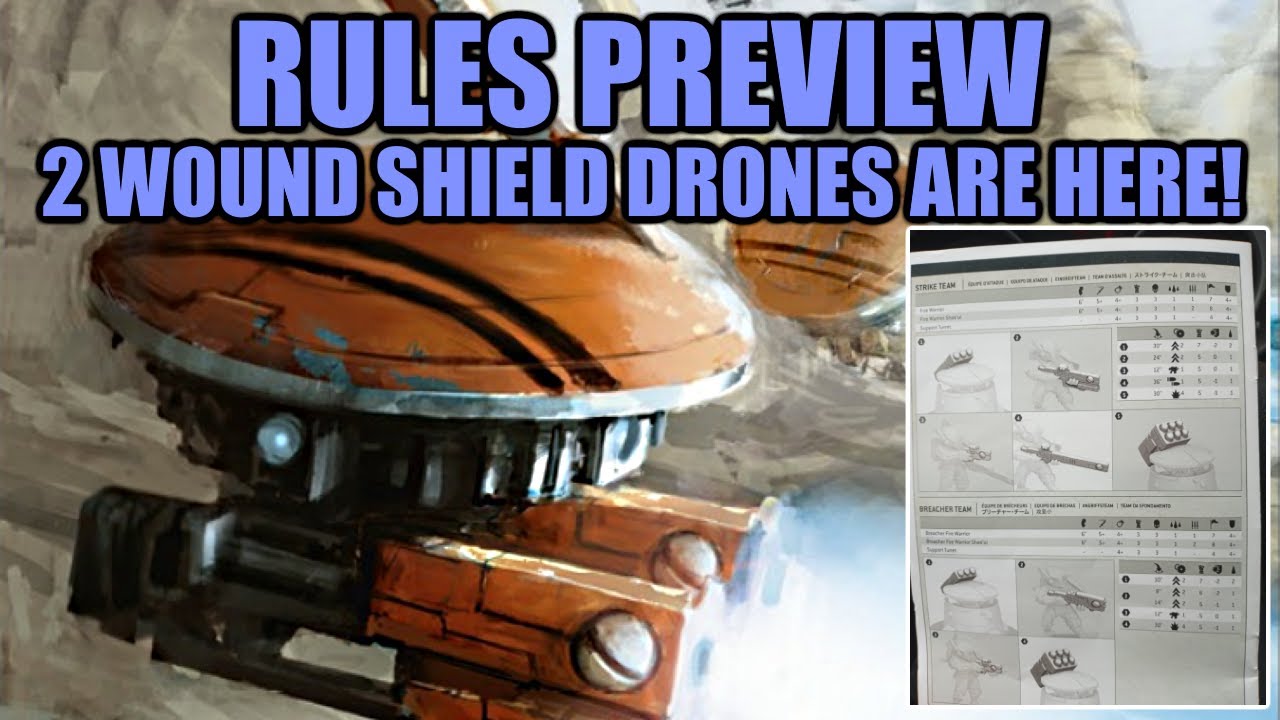 2 Wound Shield Drones In The New T'au Codex?! │ Warhammer 40k 9th Edition Rules Preview