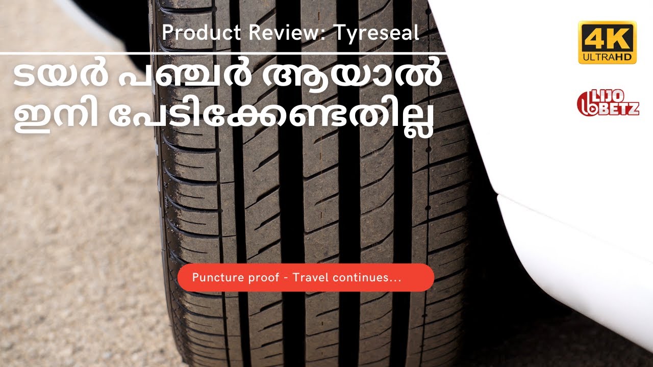 Puncture proof with Tyreseal /Trending product for automobile owners/ Malayalam vlog Ireland/ 4K