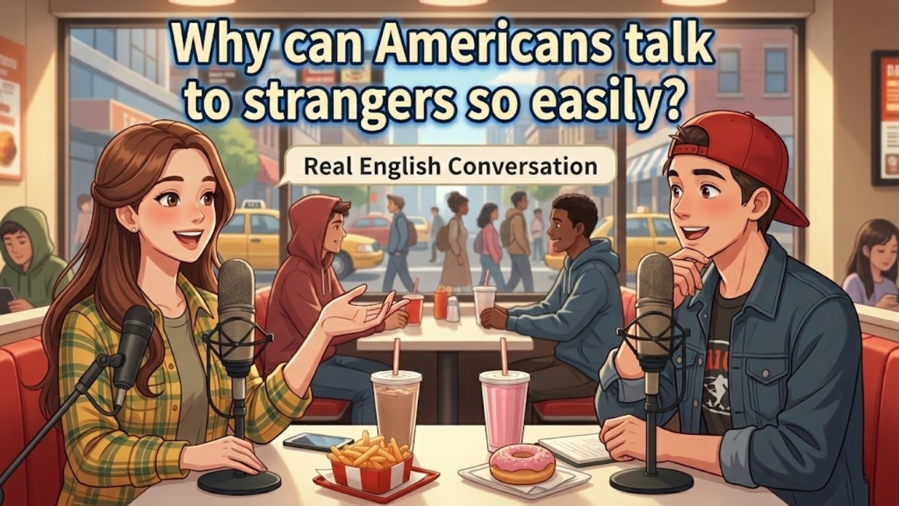 Why can Americans talk to strangers so easily | Learn English by Talking | English Podcast