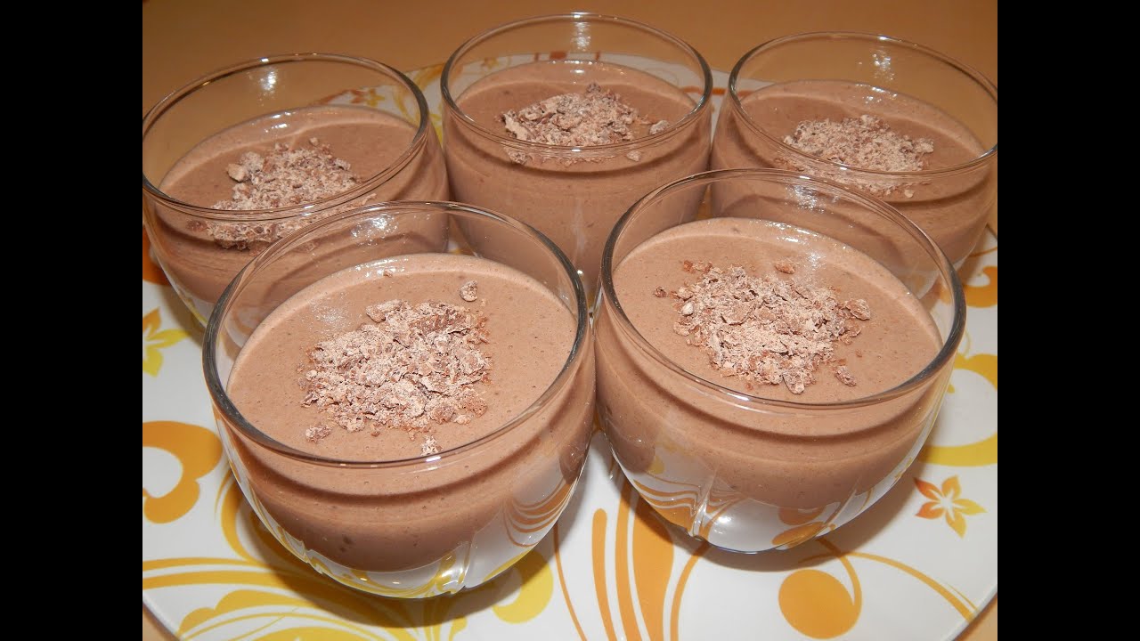 Нежный десерт из ряженки с бананом, Готовим с Любовью