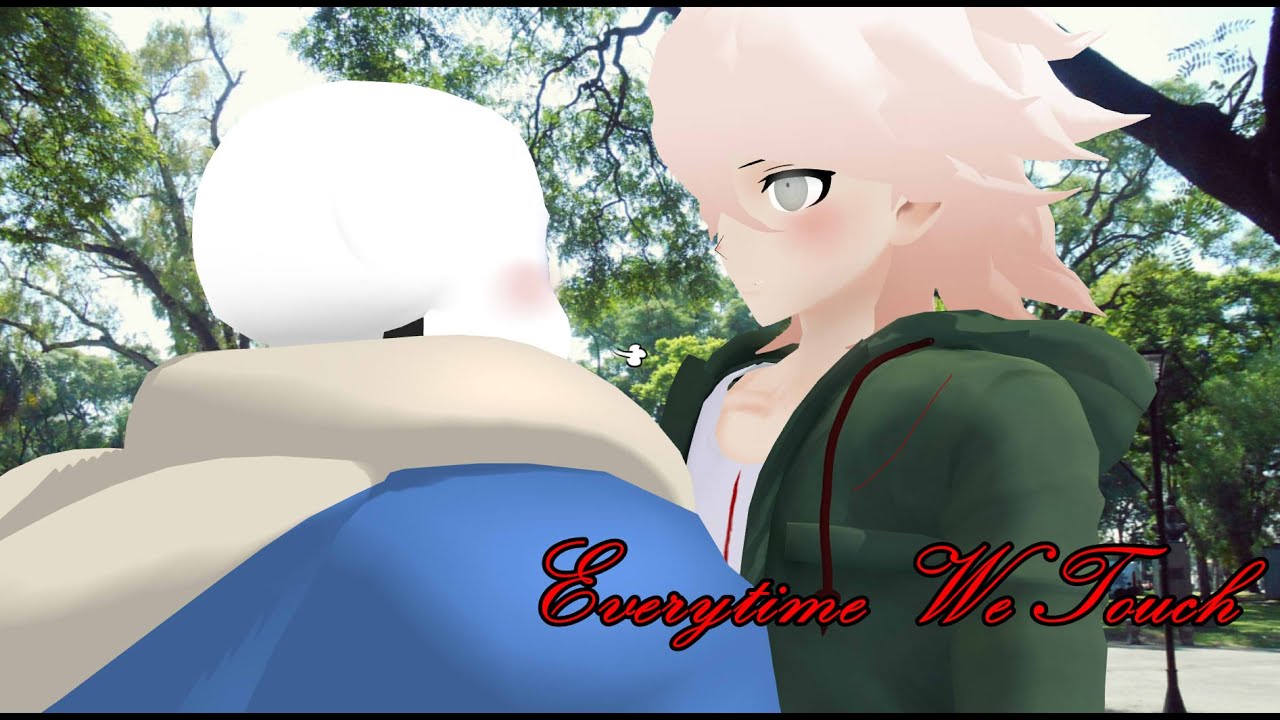 【MMD】Nightcore - Everytime We Touch【Nagito Komaeda x Sans Undertale】