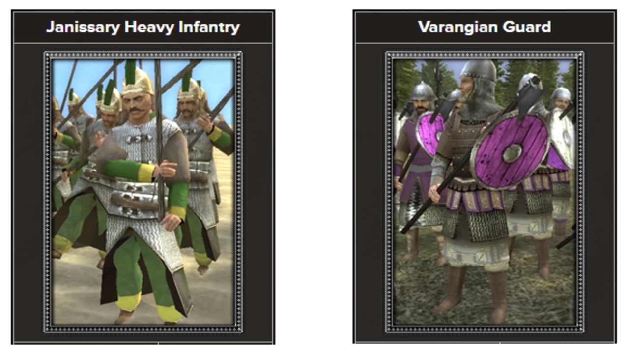 Medieval II: Total War - Crusades 1vs1: Janissary Heavy Infantry vs Varangian Guard