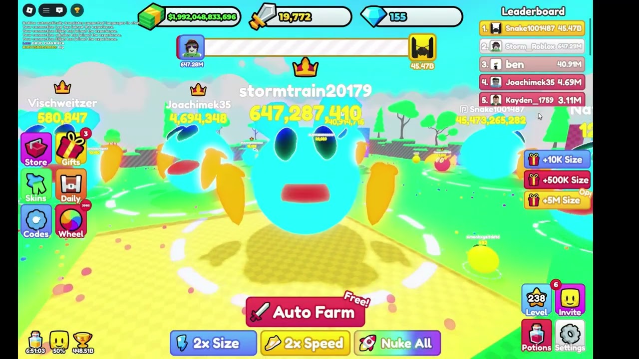 I got 2T cash Ball Eating Simulator