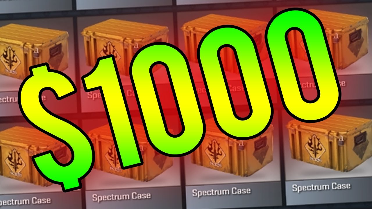 $1000 SPECTRUM CASE UNBOXING.. (CS:GO Opening New Cases)