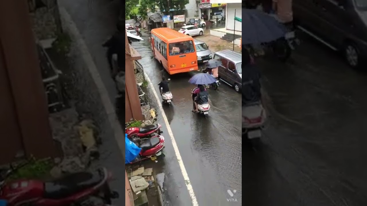 Flood in Chikhli ⛈️🌊 Overflow Kaveri River in Chikhli 🌊🌧️🌧️14 July 2022.