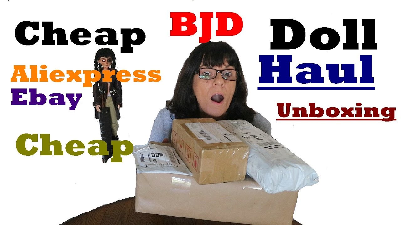 BJD Doll Haul Unboxing. Three Dolls, accessories, Aliexpress Ebay China Dolls, Faceup, Repaint, Eyes