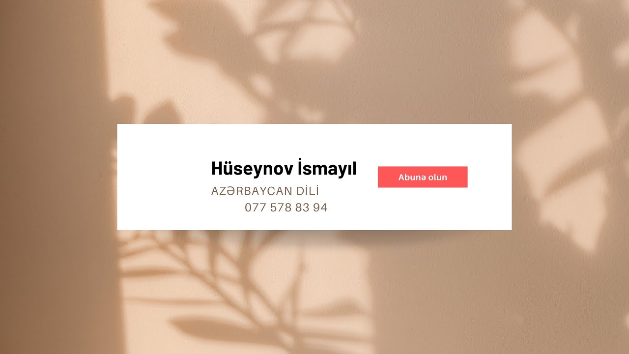 MİQ 2025 Azərbaycan dili suallarının izahı (Hüseynov İsmayıl)