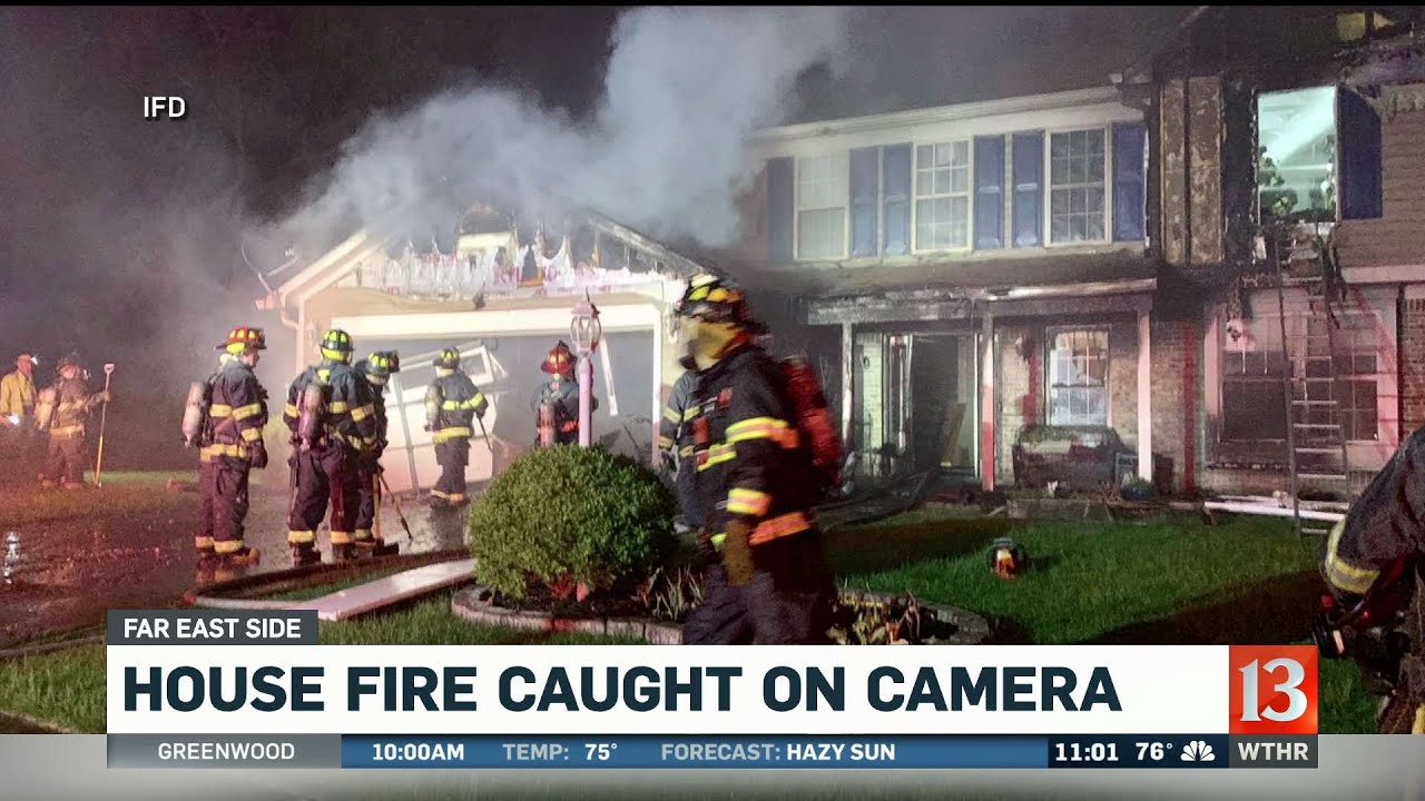 House Fire Caught on Camera
