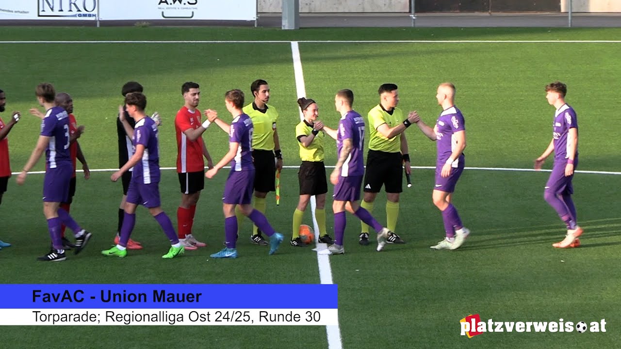 Torparade FavAC - Union Mauer, Regionalliga Ost 24/25