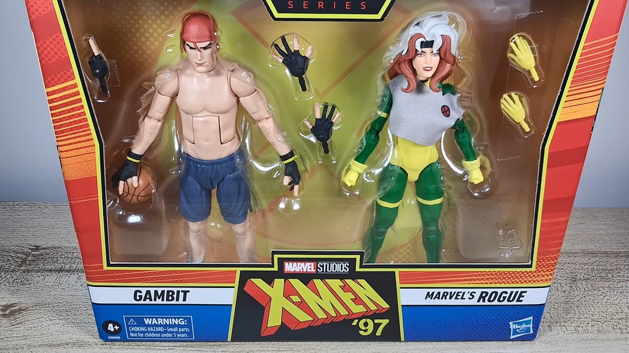 Wanna play, sugah? FIRST LOOK at the Marvel Legends X-MEN '97 Gambit and Rogue 2 Pack