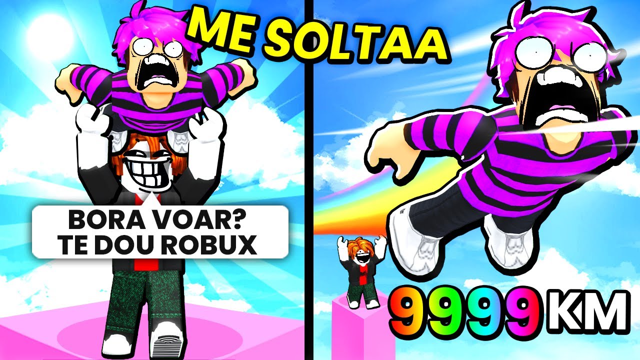 🟨 FAÇA SEU AMIGO VOAR E GANHE ROBUX NO ROBLOX 🤑
